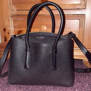 Kate Spade Roy medium Satchel. Barely used. Black. Original tag with purse.